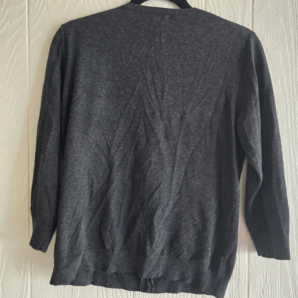 Cable & Gauge Button Down Sweater Sz L - Picture 2 of 6